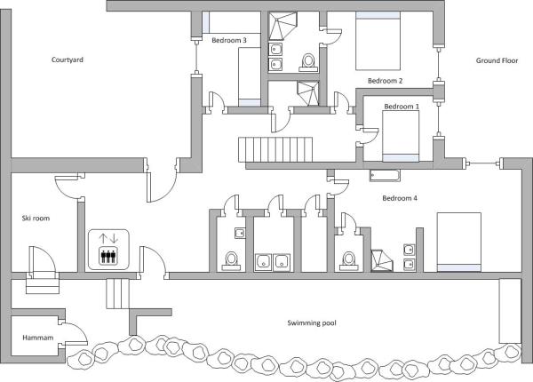 Ground floor - Chalet Genepy